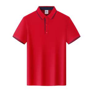 T-shirt polo pour homme de bonne qualité, été, poche, multicolore, col rond - Product Image 1