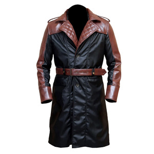 Manteau en cuir pour hommes de la mode Manteau en cuir respirant de couleur unie à bas prix Fabriqué au Pakistan - Product Image 1