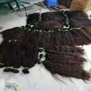 Tissage en lot de cheveux indiens vierges naturels de vison bruts non traités, vente en gros de fournisseurs de cheveux humains indiens bruts en vrac - Product Image 4