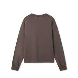 Sudadera Deportiva para Hombre al por Mayor, Hombros Caídos, Felpa Francesa de Algodón, Logotipo Personalizado, Sudadera Lisa, Sudadera con Cuello Redondo - Product Image 3