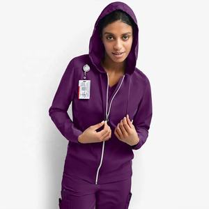 Uniformes hospitaliers extensibles à logo personnalisé, ensembles de gommage de soins infirmiers médicaux de beauté à la mode/vestes de marque privée - Product Image 5