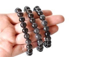 Nouveau bracelet de guérison en obsidienne noire de 8 mm, élégant et attrayant, pour la méditation - Product Image 3