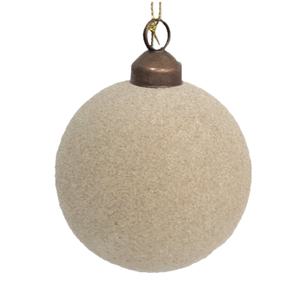 Adorno de árbol de Navidad de plástico con estilo moderno de 8cm con varios colores bola flocada suministros de vacaciones de Navidad - Product Image 6