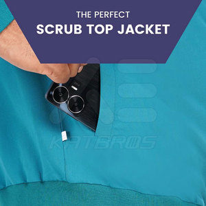 Veste de gommage d'hôpital légère pour hommes Vêtements de travail Veste de gommage pour hommes Veste de gommage confortable pour hommes - Product Image 6