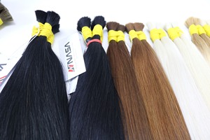 Raw Virgin High Quality 100% Human Bulk Hair Soft <b>Silky</b> Smooth Tangle-Free with Natural Shine Factory Direct Supply Raw Hair - Product Image 6
