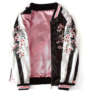 Chaqueta de equipo deportivo al por mayor tarifa 2025 chaqueta de satén de bombardero chaquetas de satén personalizadas para hombres bombardero de satén - Product Image 1