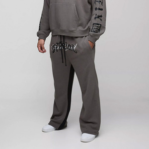 High-Demand Homme Streetwear Oversized Tracksuit for Men Plus Size Official Embroidery Hooded Relaxed Flare Gym Wear Set - Product Image 5