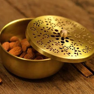 La mejor oferta, venta al por mayor, caja de frutas secas de latón pulido, cantidad comercial, almacenamiento de Metal para fiestas - Product Image 1