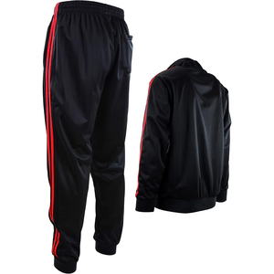 2021 primavera nuevo conjunto de traje de jogging transpirable suave y cómodo para hombre, traje de calentamiento con cremallera deportiva, traje de jogging liso para estampado - Product Image 4