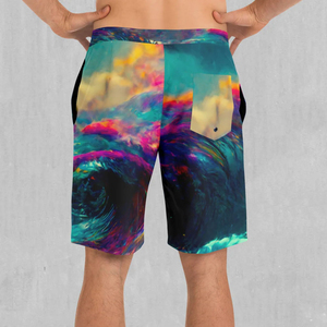 OEM Sublimation <b>Shorts</b> 100% Polyester Street Wear Men's Printed <b>Shorts</b> Quick Dry Breathable Custom Color <b>Shorts</b> - Product Image 2