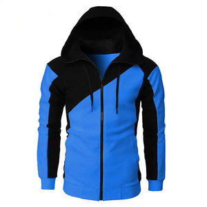 Sweat à capuche thermique sport personnalisable de haute qualité pour hommes avec panneau de fermeture à glissière vierge imprimé en 3D pour l'hiver - Product Image 2