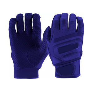 핫 세일 프리미엄 품질 통기성 폴리에스터/면 야구 배팅 장갑 오른손잡이용 도매 맞춤형 최고의 손 보호 - Product Image 1