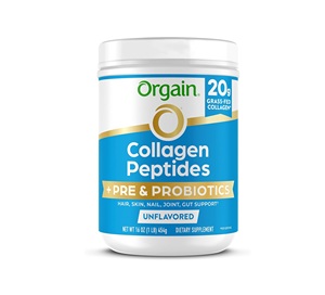Péptidos de Colágeno Hidrolizado Orgain + Polvo Prebiótico y Probiótico para Mujeres y Hombres 1lb - Product Image 1