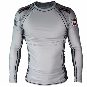 Rashguard Anti-UV de manga larga de compresión unisex personalizado UPF50 secado rápido transpirable BJJ MMA sublimado OEM ODM 2025 - Product Image 1