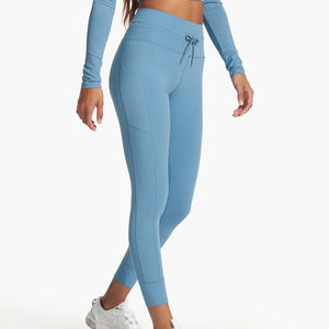 Pantalons et pantalons pour femmes mixtes en polyester Spandex de haute qualité cordon de serrage Leggings de yoga les plus vendus pour femme - Product Image 2