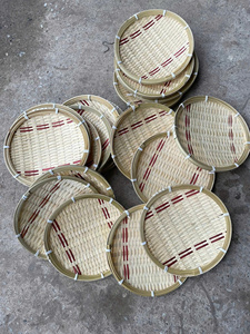 ถาดสานไม้ไผ่ธรรมชาติ - งานฝีมือรักษ์โลกสำหรับตกแต่งบ้าน - Product Image 5