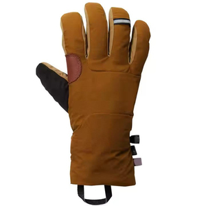 Gants de ski en cuir isolés, imperméables, respirants, pour l'hiver, avec fermeture à scratch - Product Image 2