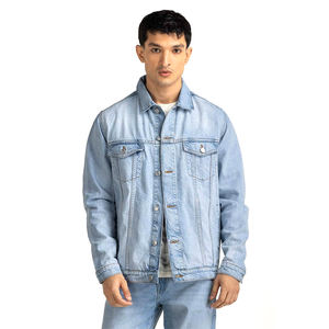 Veste en jean extensible légère fabriquée en usine, conçue sur mesure, style décontracté avec pour l'hiver, prix raisonnable, techniques lavées - Product Image 2
