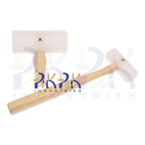 Maillet en plastique nylon formant un marteau rond plat de haute qualité Taille de la tête: 3in L x 1-1/4in D les métallurgistes non marquants exigent des marteaux - Product Image 1