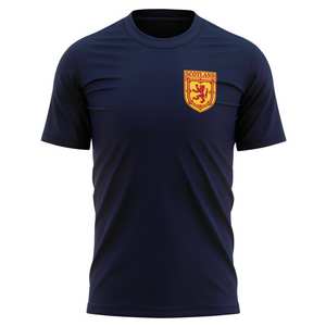 Custom Scotland Coat Arms T-Shirt for <b>Men</b> Personalised Paisley Pattern Sports Event Gift Individualised Scotland Football Badge - Product Image 2