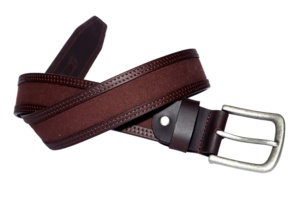 High Quality Men's Polo Belt Handmade Luxury Design Genuine Leather OEM Custom Competitive Price Direct From India - Product Image 3