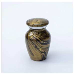 Urne funéraire de souvenir d'urne de crémation en aluminium blanc fait à la main de qualité supérieure pour l'homme fabriqué en Inde - Product Image 4