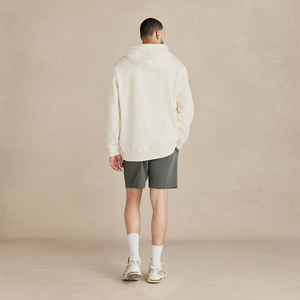 Sudadera con capucha de felpa 100% algodón, de corte holgado, con bolsillo canguro, puños y bajo acanalados. Cálido, transpirable - Product Image 6