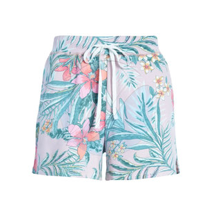 Pantalones cortos de cintura alta de diseño personalizado para mujer para ropa de calle Pantalones cortos transpirables con estampado de sublimación para mujer - Product Image 1