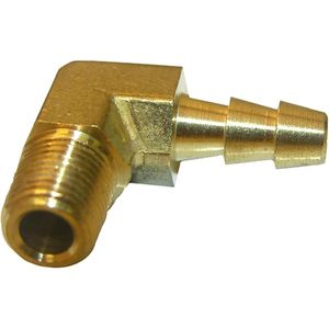 Raccord en laiton à filetage mâle, coude, embout de tuyau, 90 degrés, NPT, pour eau, gaz, carburant - Product Image 1