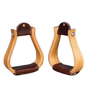 Estribos de Carreras de Caballos de aluminio y madera personalizados de alta calidad Equipo de equitación de seguridad de estilo occidental para deportes - Product Image 2