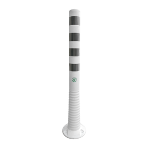 Delineateur flexible 100 x 8 cm en TPE blanc pour signalisation routière - Product Image 1