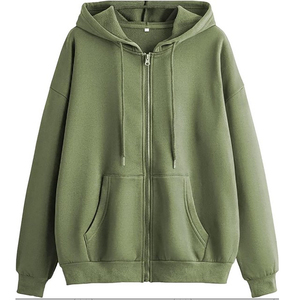 Vente en gros de sweat-shirts pour femmes, design décontracté, tricotés en 100% coton, molleton 320 g/m², uni, respirant, sérigraphie, automne/hiver - Product Image 5