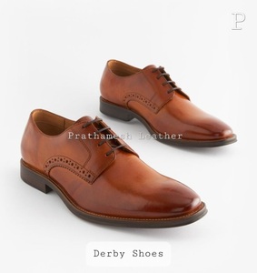 Chaussures Derby pour hommes de haute qualité tige en cuir formel souple confortable avec semelle intérieure 100% qualité d'exportation caractéristique respirante tendance - Product Image 3