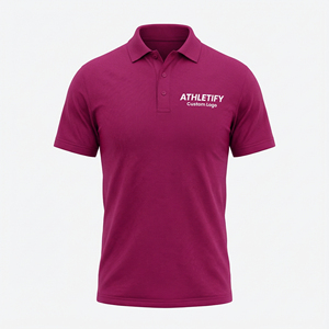 เสื้อโปโลผู้ชายสีทึบขนาดใหญ่พิเศษมีสไตล์เสื้อโปโลผ้าฝ้ายใส่สบายเหมาะสำหรับสวมใส่สบายในยิมและกิจกรรมกีฬา - Product Image 1