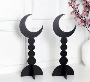 Objet de table en métal rouge, design élégant, fait à la main, centre de table islamique, décoration de la maison pour le Ramadan et l'Aïd, zone de prière, ornement en provenance d'Inde - Product Image 2