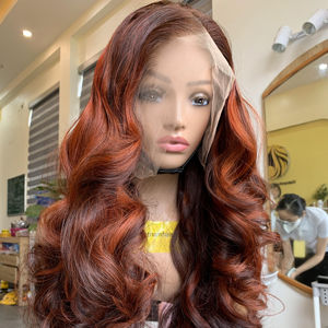 Extensions de cheveux vierges non traités Remy vietnamiens, lot de mèches HD Lace, 30 pouces, trame simple, style bouclé, Vnhl Vn28, 100g - Product Image 1