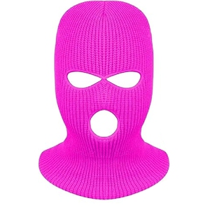 Cagoule à trois trous pour hommes et femmes, couvre-chef d'hiver chaud pour sports de plein air et streetwear à la mode - Product Image 4