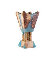 Ensemble de brûleurs à bakhoor métalliques religieux les plus vendus aux Émirats arabes unis, quatre brûleurs décoratifs pour la maison, écologiques, durables, en bois de santal biologique, encens indien