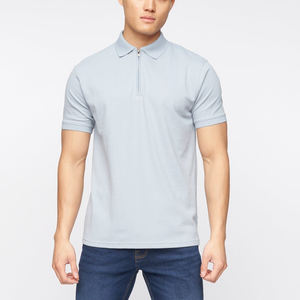 Venta al por mayor 100% algodón hombres Polo camiseta personalizada bordada de secado rápido transpirable Golf camisa de cuello ligero nuevo modelo de impresión sólida - Product Image 2
