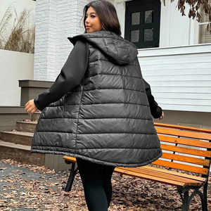 Hot Sale Customize Able <b>Women's</b> Winter <b>Vest</b> Warm Puffer <b>Vest</b> Waistcoats Winter Outerwear Quilted Padded <b>Long</b> Puffer <b>Vests</b> - Product Image 4