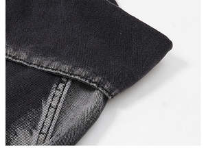 Jeans de Mezclilla para Hombre, Corte Recto, Holgados, Transpirables, Lavados, Color Sólido, para Invierno, Venta al Por Mayor - Product Image 3