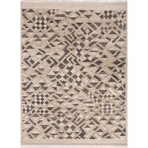 Alfombra Afgana Azul Manifest Tejida a Mano con Patrón Geométrico y Abstracto, Forma Rectangular para Sala de Estar - RE-1509 - Product Image 1