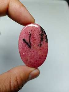 ผ่านการรับรอง Gia พลอยโรโดไนท์ธรรมชาติทรงหลวมตัดรูปไข่คุณภาพสูงสำหรับการรักษาเครื่องประดับในวงแหวนและจี้ - Product Image 6