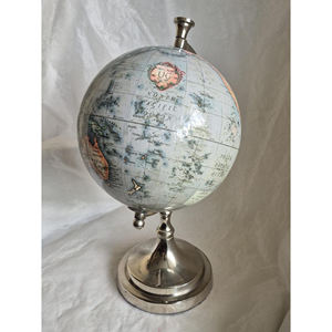 Globo náutico terrestre hecho a mano, mapa del mundo con Base de Metal para el hogar, oficina, estudio, elegante decoración de mesa para geografía - Product Image 1