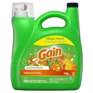 Détergent à lessive liquide Gain, parfum frais d'île, 107 charges, 154 floz - Product Image 5