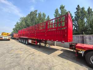 Ruiyuan New Livestock Special 5 Axle Heavy Duty Cage Type Fence Semi Trailer Valla <span class=keywords><strong>de</strong></span> transporte <span class=keywords><strong>de</strong></span> <span class=keywords><strong>ganado</strong></span> Stake Semi Trailer para la venta - Product Image 4