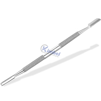 Kimbel – Repousse-cuticules professionnel en acier inoxydable de qualité chirurgicale, spatule à ongles double face réutilisable pour éliminer les peaux mortes