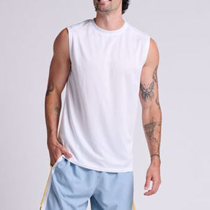 Haute Qualité Fitness Musculation Gym Formation Débardeurs En Gros Hommes Casual Côtelé Coton Élastique Tricoté Gilet Pour Hommes - Product Image 1