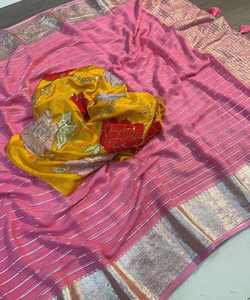 ชุดเจ้าสาวที่หรูหราผ้าคาทันผ้าซิ่นกับงานโดริ: เปลี่ยนสไตล์ของคุณด้วยการตรวจสอบลายดอกไม้เรขาคณิตราคาถูกราคาถูก - Product Image 6