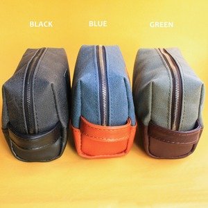 Neceser de viaje de lona de cuero Premium, organizador de afeitado cosmético para lavado, Kit Dopp para hombres, 2017 - Product Image 5